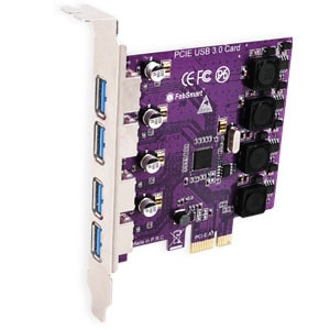 FebSmart FS-U4-Pro Purple (4 Ports PCI Express USB 3.0 Card) phần mềm