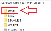 Mở thư mục vừa giải nén và kiểm tra xem có file: ...\Driver\
