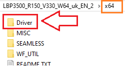 Mở thư mục vừa giải nén và kiểm tra xem có file: ...\x64\Driver\